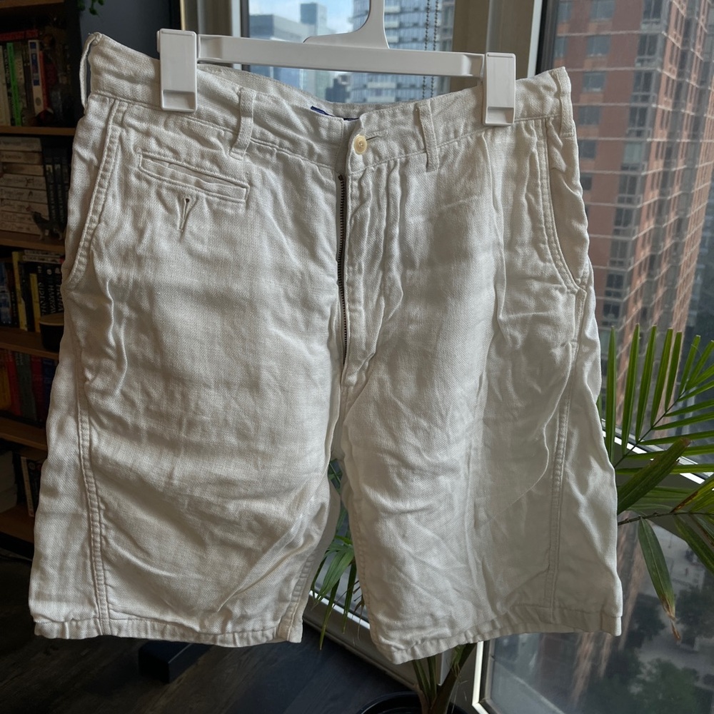 Junya Watanabe Mens Medium White Linen Shorts